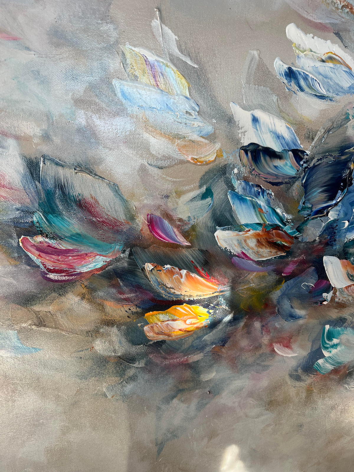Vé Boisvert Oeuvre original - Peinture 32x60 Danser avec la vie