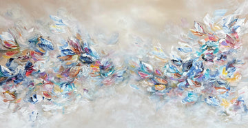 Vé Boisvert Oeuvre original - Peinture 32x60 Danser avec la vie