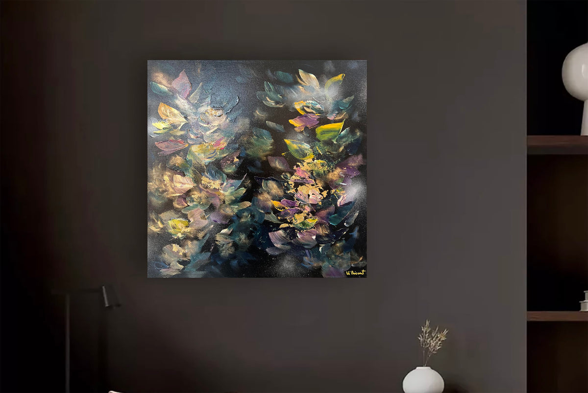 Vé Boisvert Oeuvre original - Peinture 24x24 Discovering Life with You