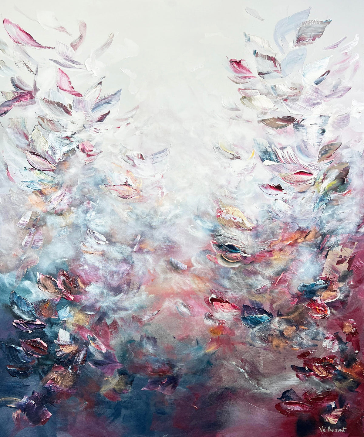 Vé Boisvert Oeuvre original - Peinture 48x40 Forever Soulmates