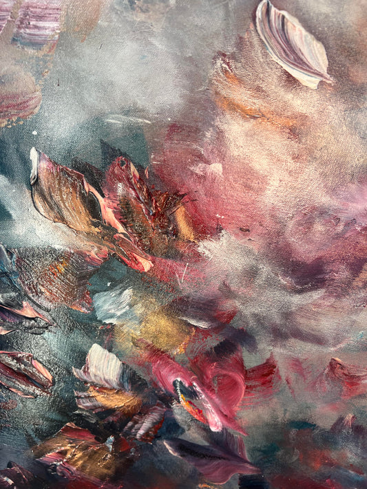 Vé Boisvert Oeuvre original - Peinture 48x40 Forever Soulmates