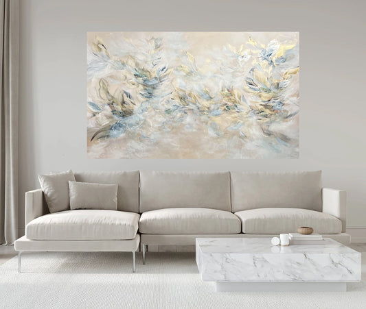 Vé Boisvert Oeuvre original - Peinture 36x60 Golden Alchemy