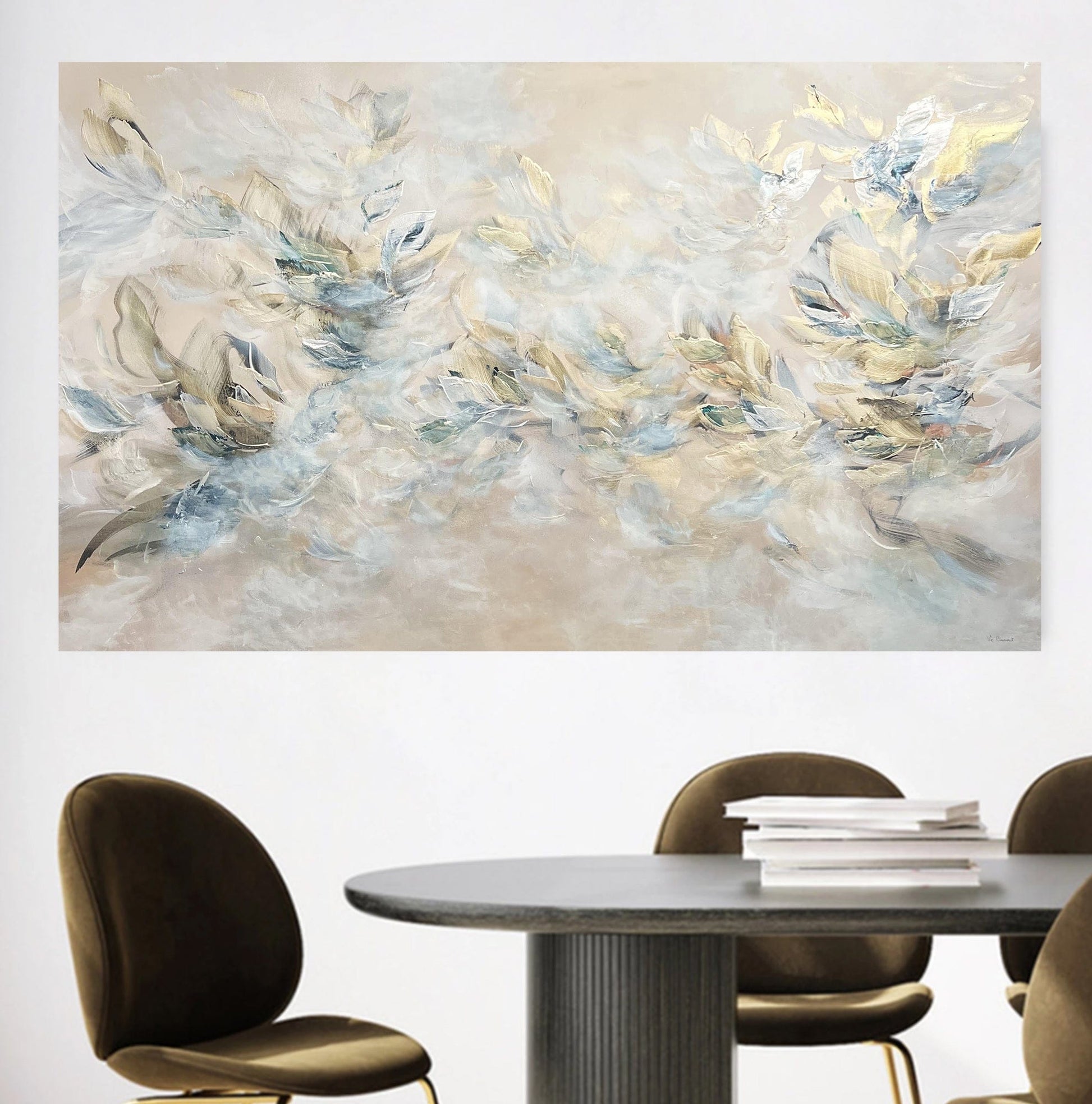 Vé Boisvert Oeuvre original - Peinture 36x60 Golden Alchemy