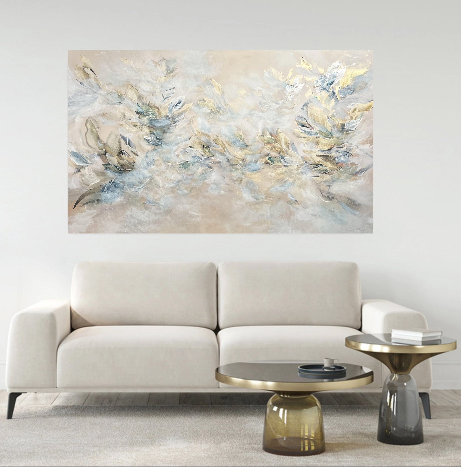 Vé Boisvert Oeuvre original - Peinture 36x60 Golden Alchemy