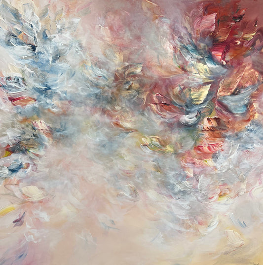 Vé Boisvert Oeuvre original - Peinture 40x40 Inner Bloom