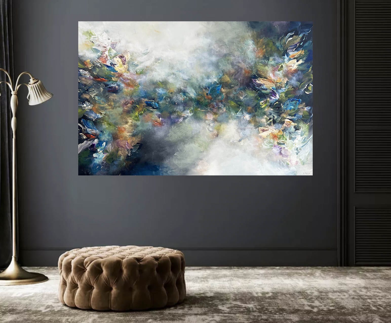 Vé Boisvert Oeuvre original - Peinture 40x60 Le luxe d'être en vie