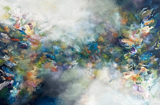 Vé Boisvert Oeuvre original - Peinture 40x60 Le luxe d'être en vie