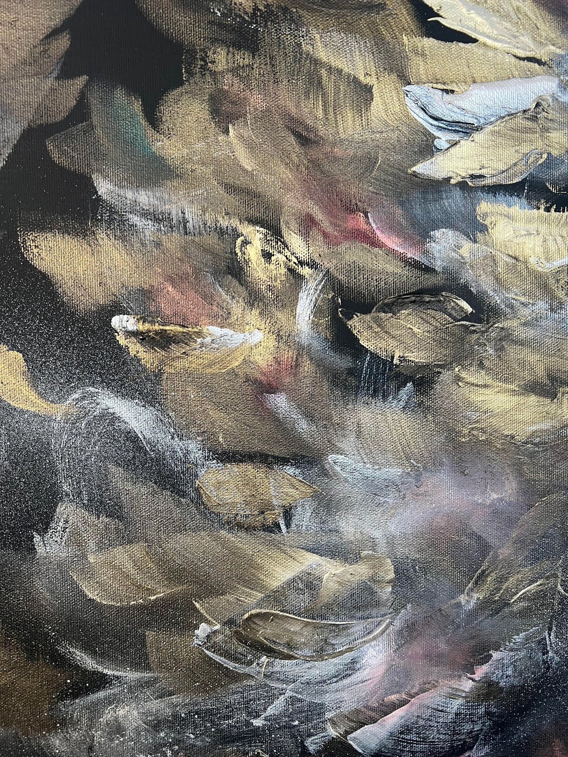 Vé Boisvert Oeuvre original - Peinture 30x30 Moonstone Diamond