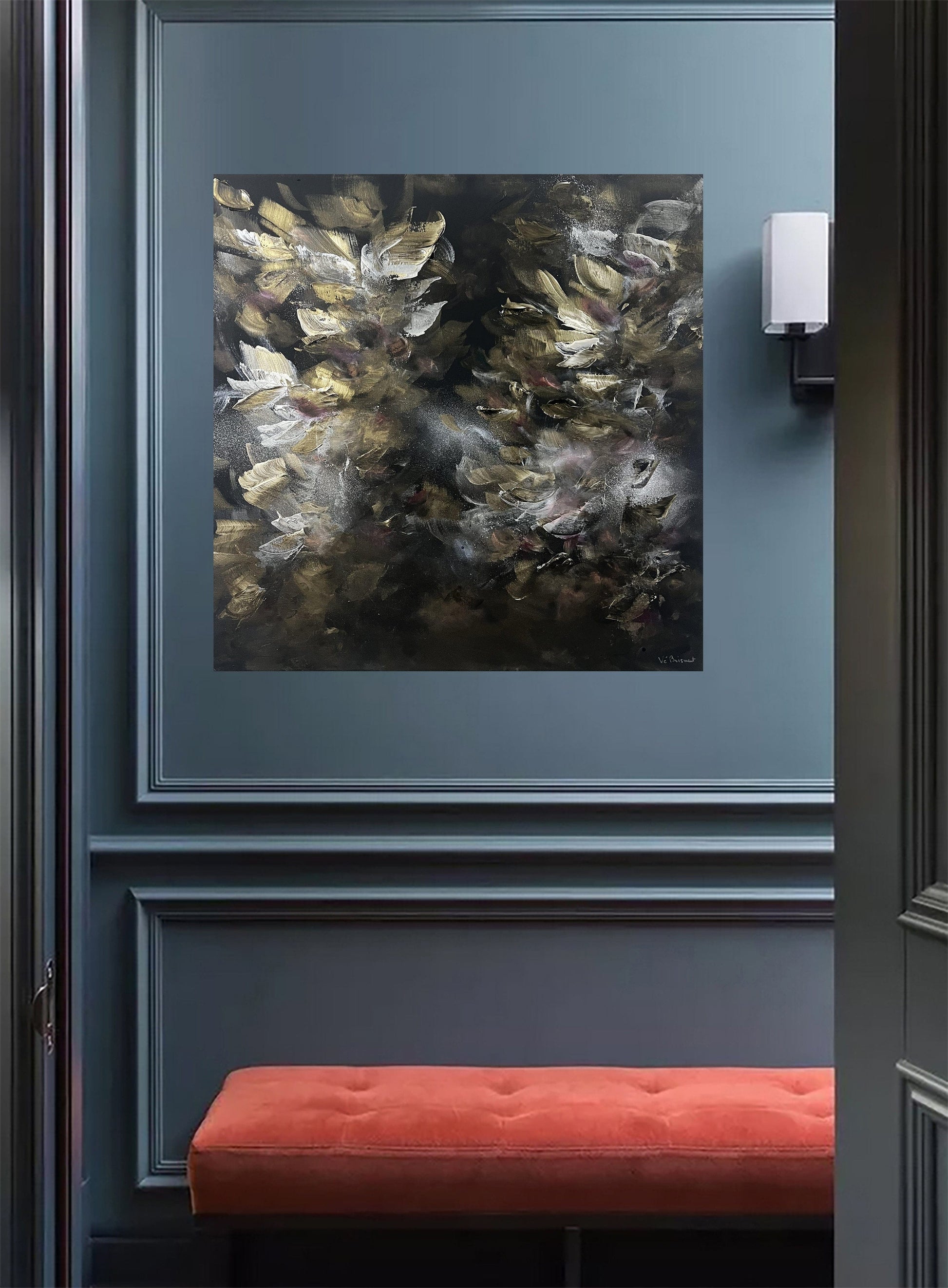 Vé Boisvert Oeuvre original - Peinture 30x30 Moonstone Diamond