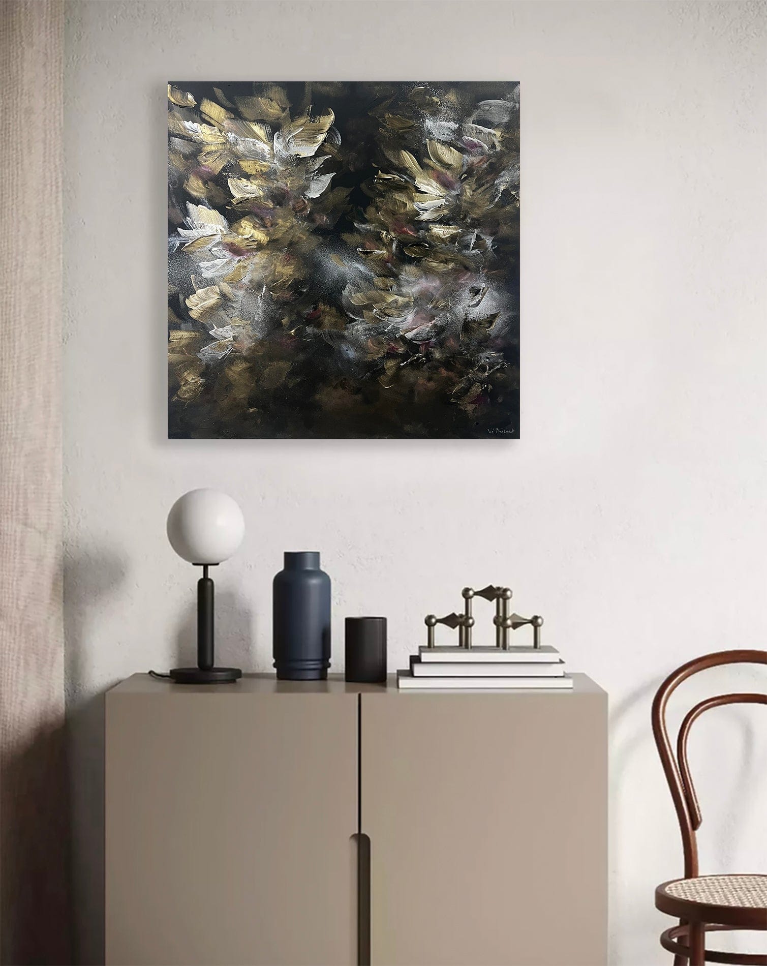 Vé Boisvert Oeuvre original - Peinture 30x30 Moonstone Diamond