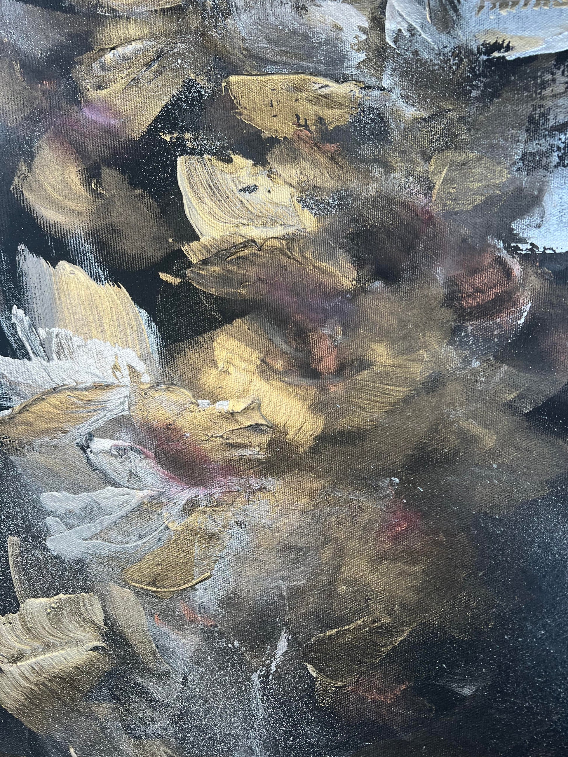 Vé Boisvert Oeuvre original - Peinture 30x30 Moonstone Diamond