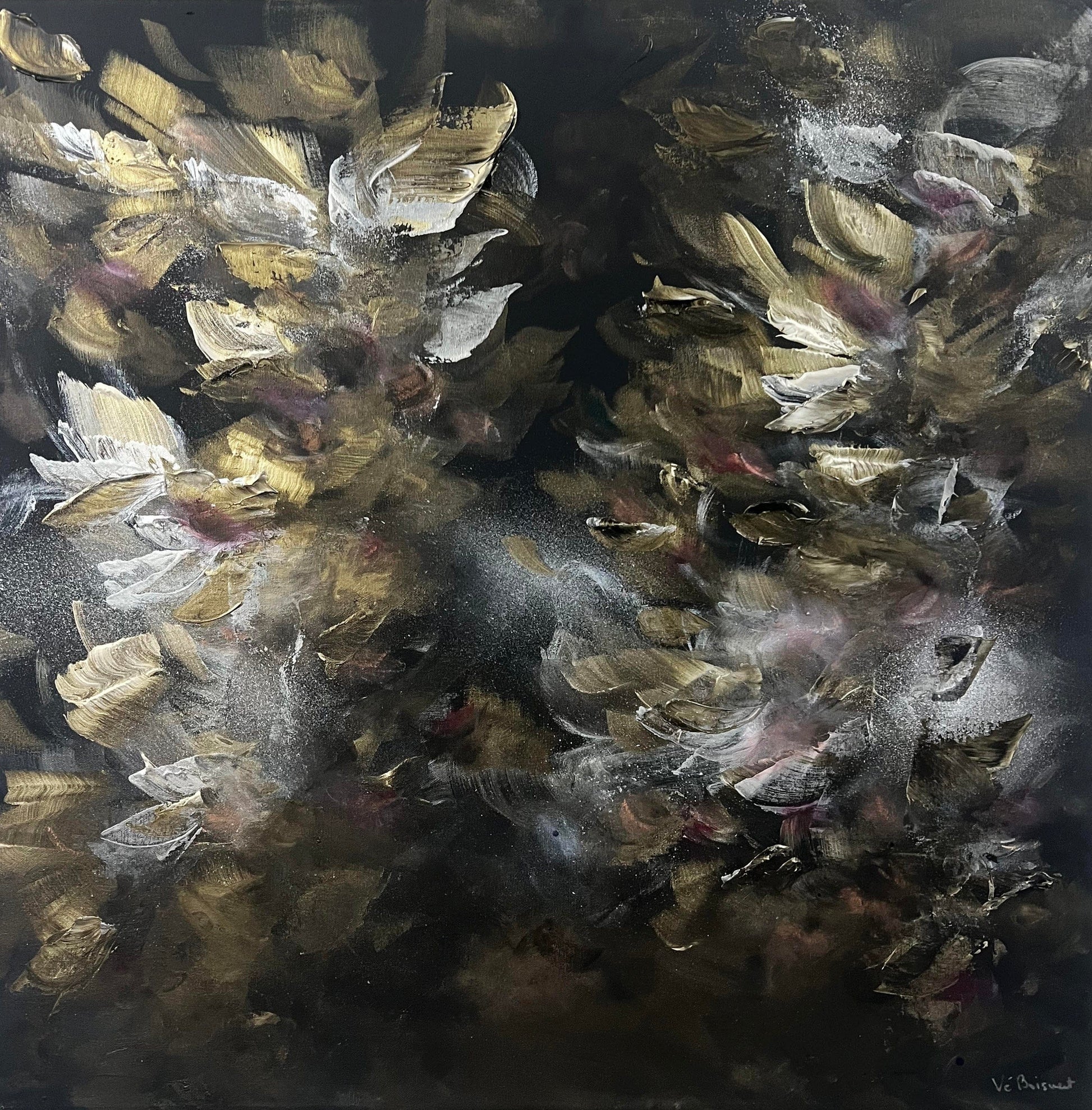 Vé Boisvert Oeuvre original - Peinture 30x30 Moonstone Diamond