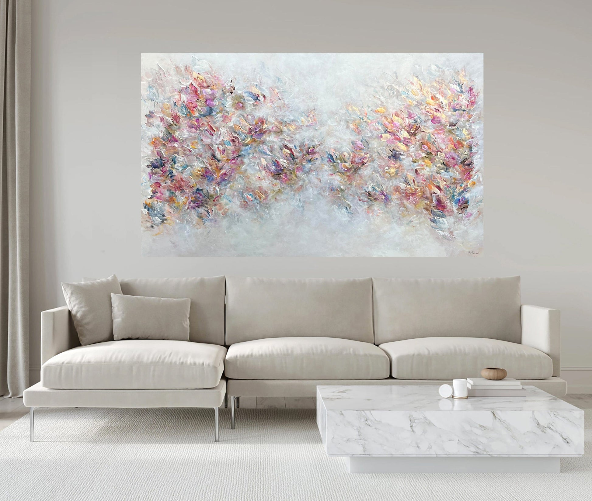 Vé Boisvert Oeuvre original - Peinture 36x60 Radiance In Bloom