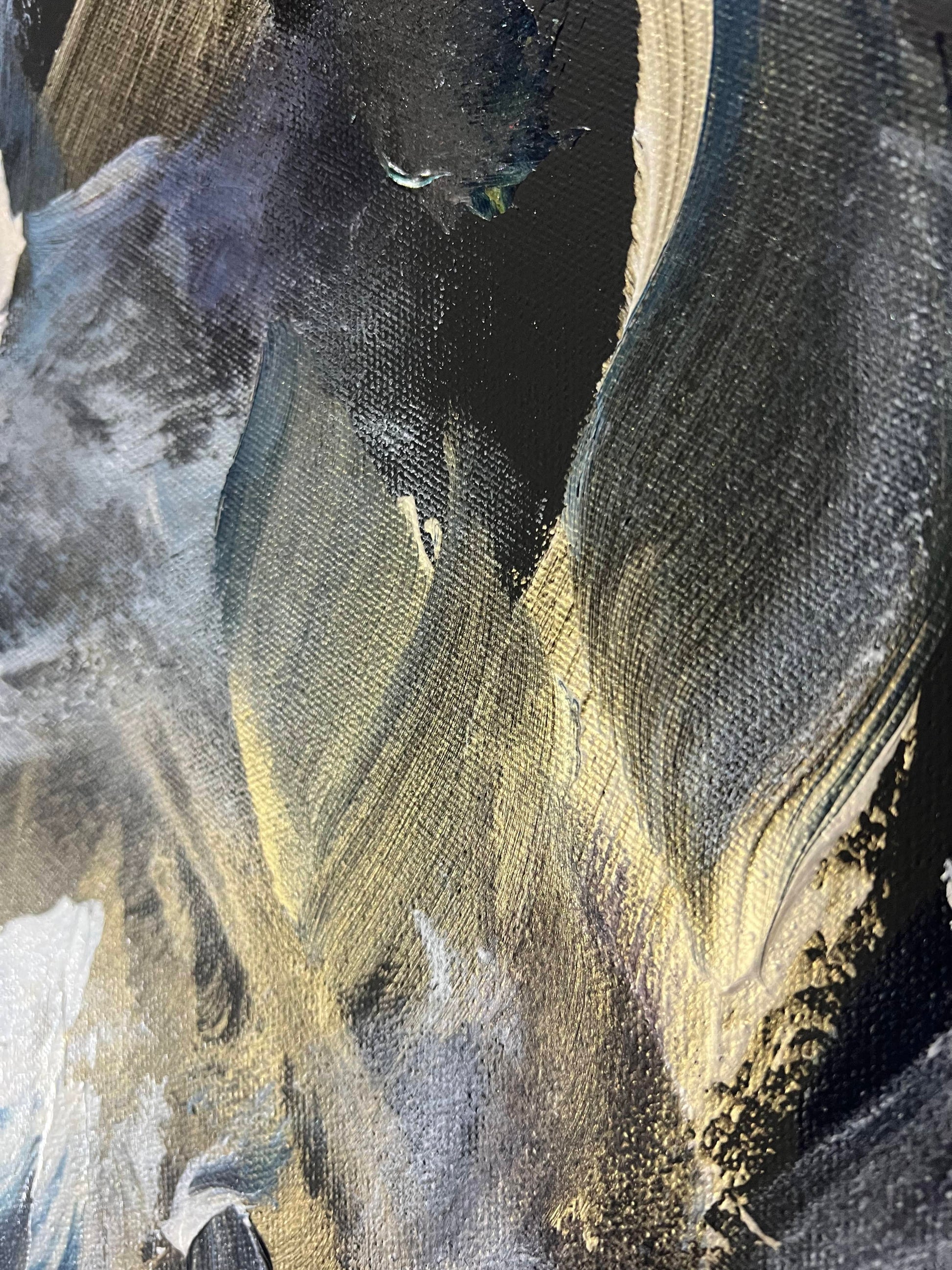 Vé Boisvert Oeuvre original - Peinture 36x40 Rebirth in the Darkness