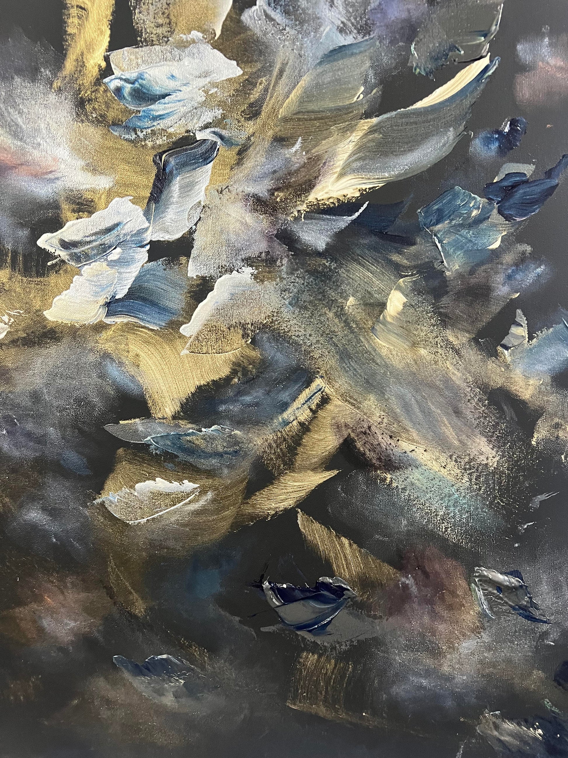 Vé Boisvert Oeuvre original - Peinture 36x40 Rebirth in the Darkness