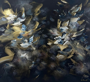 Vé Boisvert Oeuvre original - Peinture 36x40 Rebirth in the Darkness