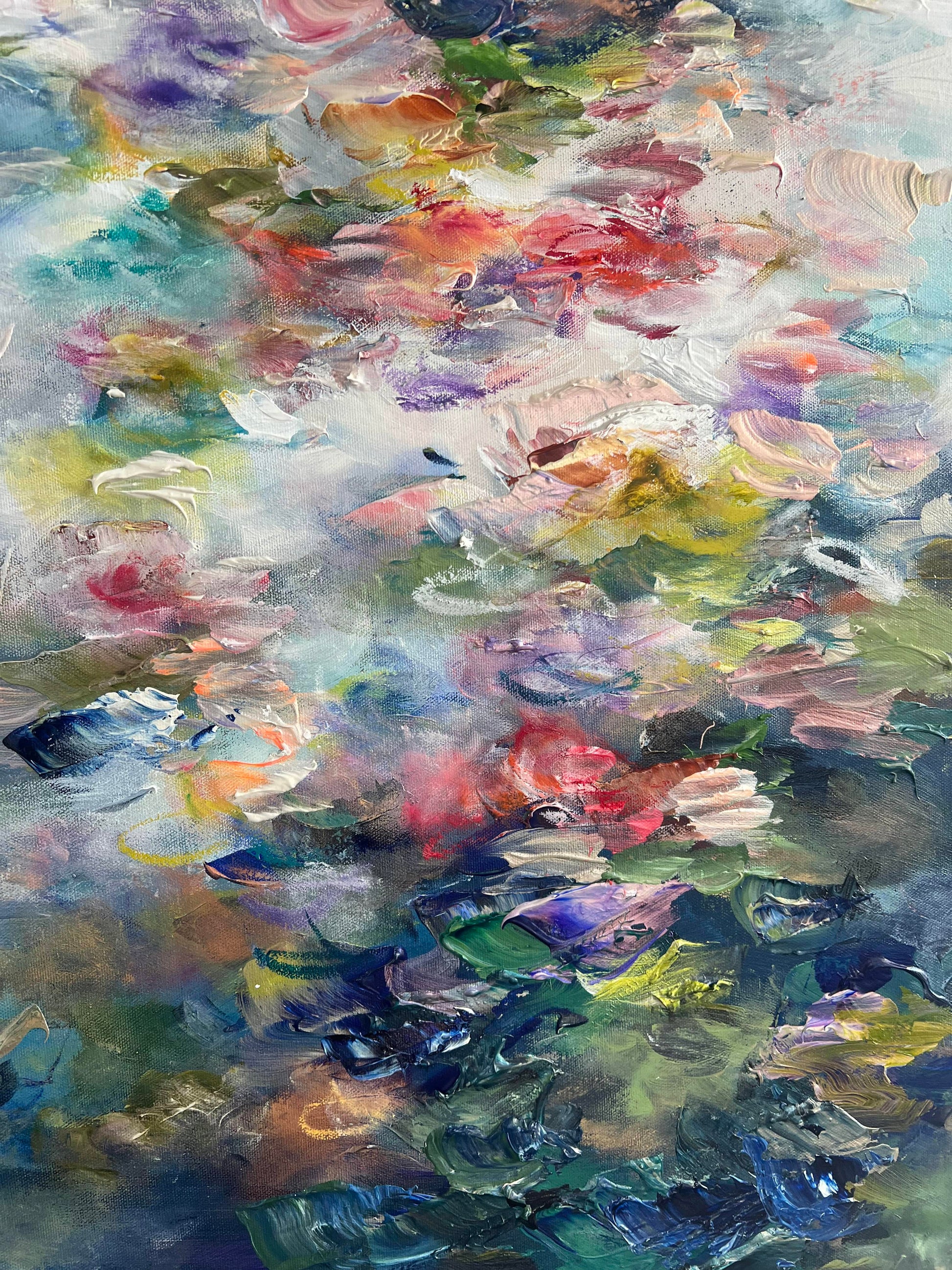 Vé Boisvert Oeuvre original - Peinture 40x60 Vie Aquatique