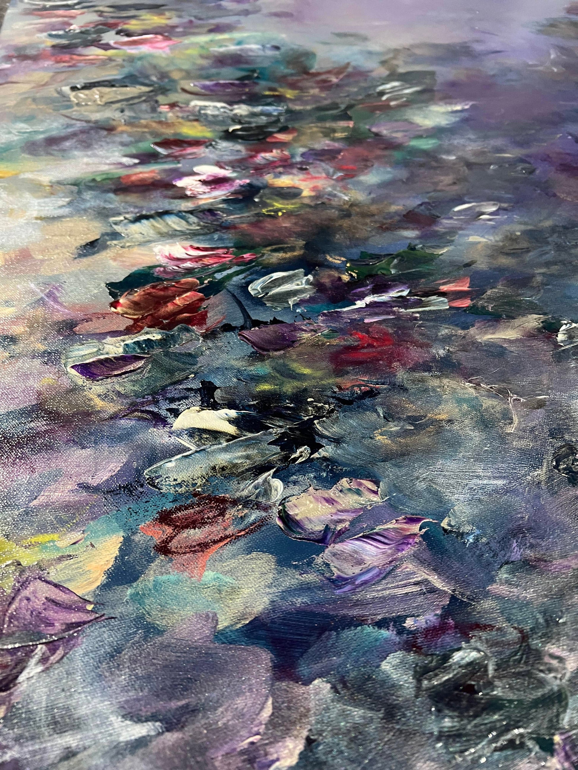 Vé Boisvert Oeuvre original - Peinture 40x40 Vie contemplative