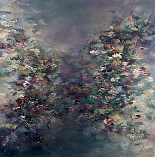 Vé Boisvert Oeuvre original - Peinture 40x40 Vie contemplative