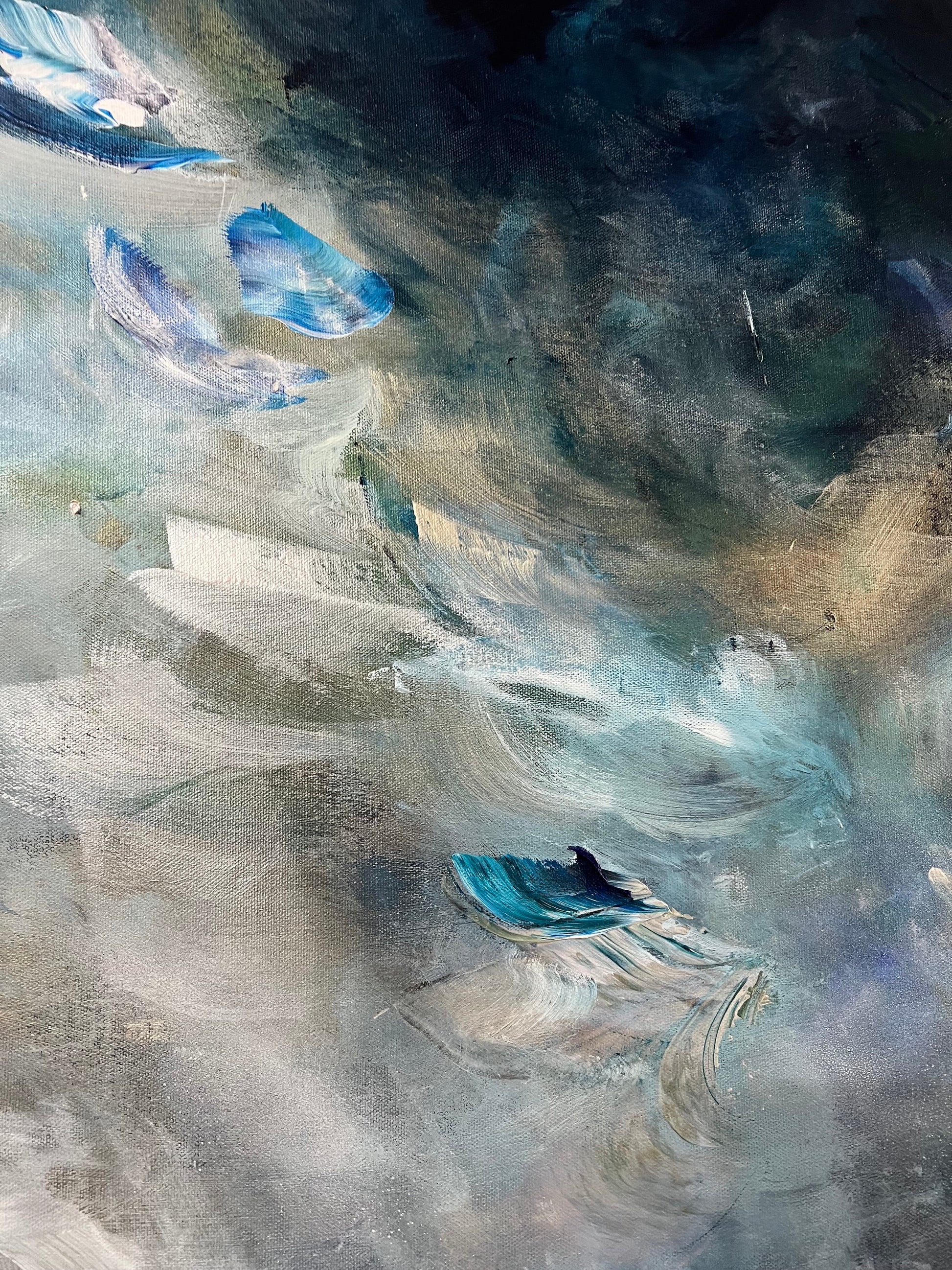 Vé Boisvert Oeuvre original - Peinture 32x60 Vivre simplement