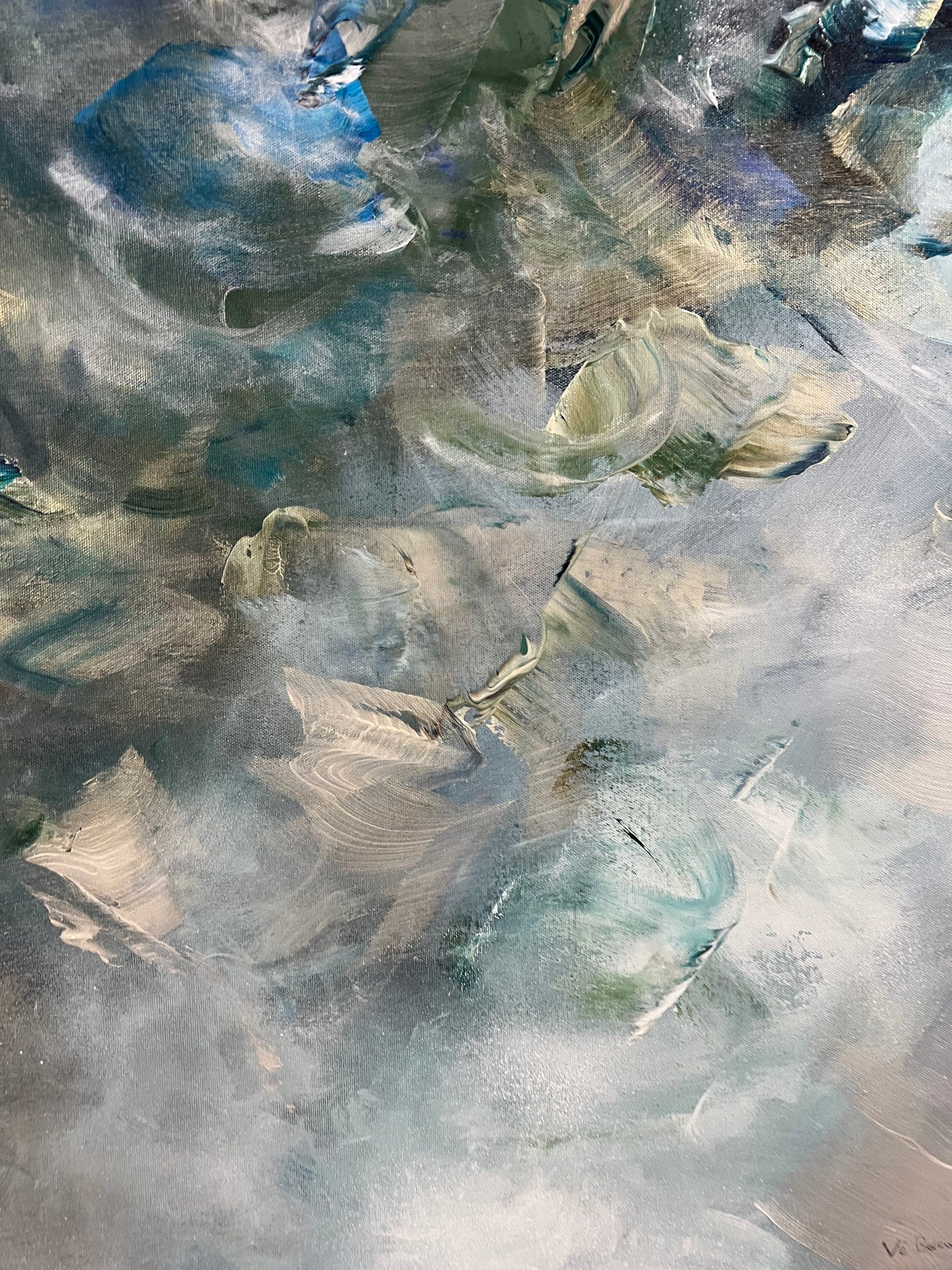 Vé Boisvert Oeuvre original - Peinture 32x60 Vivre simplement