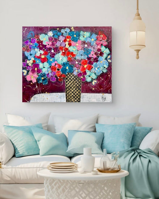 Vigo Oeuvre original - Peinture 36x40 A Little French Song