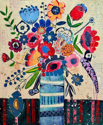 Vigo Oeuvre original - Peinture 36x30 Let's Celebrate